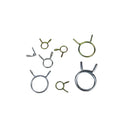 Small stainless steel spring wire form one hose clamp