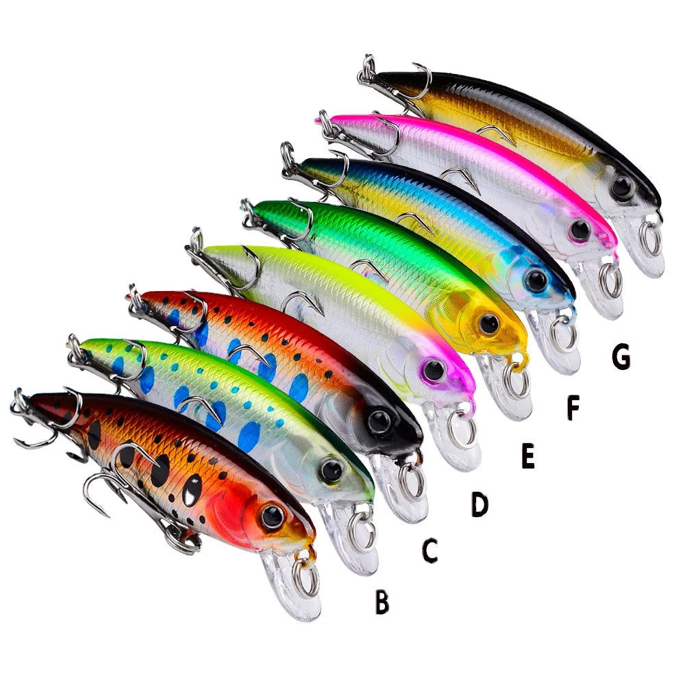 Super Value 4.5g/5.7cm Fishing Bait Minnow Sinking Hard Lure for River Stream LakeFreshwater Sea Fishing Lure