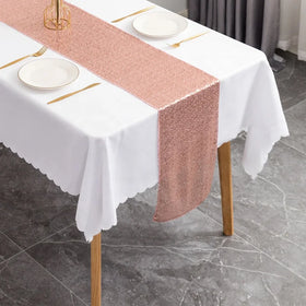 Party Wedding Birthday Celebration Supplies Decorations Wholesale Sequin Table Runner Rose Gold Glitter Table Linens