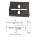 Easy Installation Solid State Relay Rail Buckle 70 Wide Aluminum Alloy Radiator Guide Rail with Snap Hook