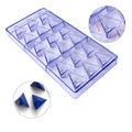 Triangle Shape 18 Cavity Fondant Cake Candy Moulds 3D Clear Plastic Chocolate Mold for Baking