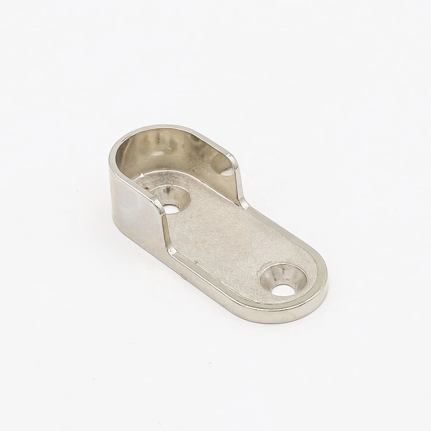 15mm Oval Zinc Alloy Nickel/Chrome/Gold Plated Tube Holder Bracket Support Screw for Wardrobe Furniture Fittings