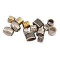 S1209 Big Large Hole Antique Silver Tibetan Spiral Style Stainless Steel Grooved Tube Scroll Spacer Beads for Leather Paracord