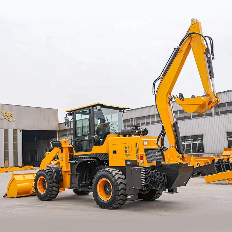 Mini Backhoe Loader Excavator W/free Shipping 4x4 3 Ton 2.5 Ton Backhoe Loader Price