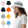 Unisex Cotton Digital Print Casual Four Seasons Bucket Hat for Adults Summer Sun Protection Outdoor Daily Use Beach Hiking