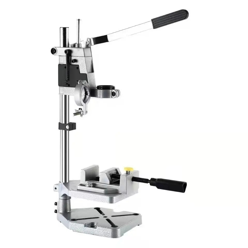 Full Set With Single Clamp Electric Drill Stand Multifunction Cast Iron Aluminum Base Drill Support Other Hand Tools Drill Stand