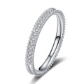 2023 Jewelry Moissanite Eternity Ring 925 Sterling Silver Wedding Jewelry Fashion Engagement Rings Women Jewelry