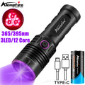 Alonefire SV53 60W High Power 365nm UV Flashlight Detector Money Pet Stains Hunting Work Marker Usb Rechargeable Checker Torch