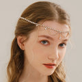 Luxury Crystal Hair Chain Headpiece Women Wedding Rhinestone Pendant Bridal Forehead Head Chains Jewelry Headpiece