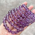 Natural Amethyst Cut Crystal Bracelet Theme Stone Jewelry of Elegant Craftsmanship