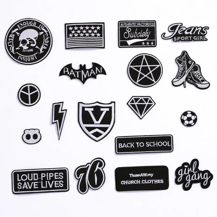 Hot Sale Ironing Stickers Embroidered Iron on Patches for Clothing Badge