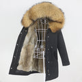 OFTBUY 2024 Long Waterproof Parka Natural Raccoon Fox Fur Collar Hood Real Rabbit Fur Liner Coat Winter Jacket Women Detachable