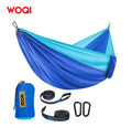 WOQI Factory Wholesale New Single or Double Camping Nylon Hammock  for Outdoor - -without   Straps