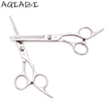 AQIABI 4CR Stainless Steel 6'' Sharp Blade Tip Right-Handed Thinning Shears 20-30% Thinning Rate Shiny Finish 56-58HRC Model