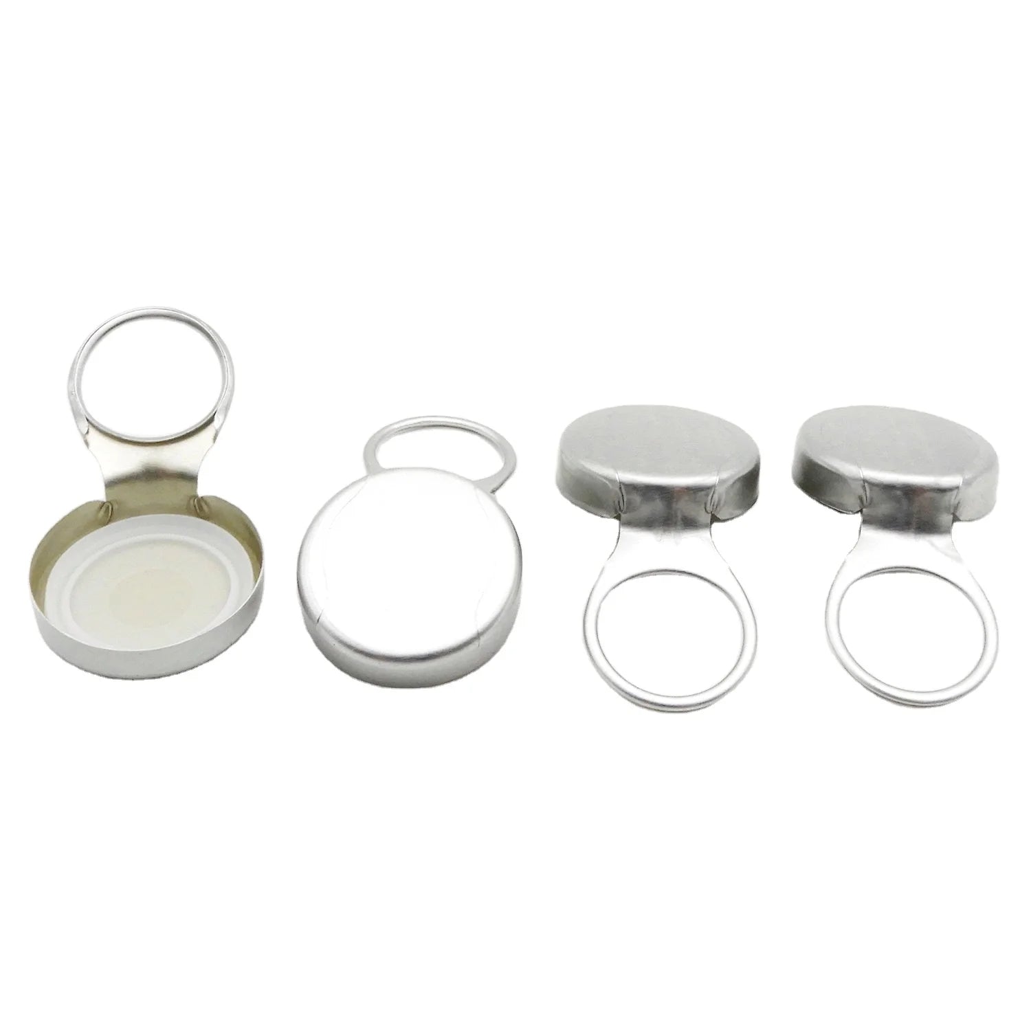 Silver Color Ring Pull Cap Stock Available 26mm Beer Aluminium Lids Bottle Caps Closures