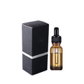Guangzhou 2025 New Year Gift Bottles 60ml 2 oz Amber Frosted Round Glass Cosmetic Essential Oil Serum Dropper Bottle with Box