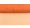 INFOCORK 45x30cm Bamboo Orange Cork Fabric Leather Sheet Metallic Foil Anti-Mildew for Crafts Toys & Packaging Boxes Durable
