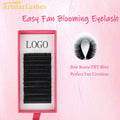 Fast Selling Easy Fans Eyelashes Fast Delivery Blooming Eyelashes Extension Blooming Volume Private Label Eyelash Extension