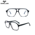 Famous Brand Designer Unisex Round Large Eyeglasses Frames for Sunglasses Clear Handmade Acetate Cellulose Optical Glasses
