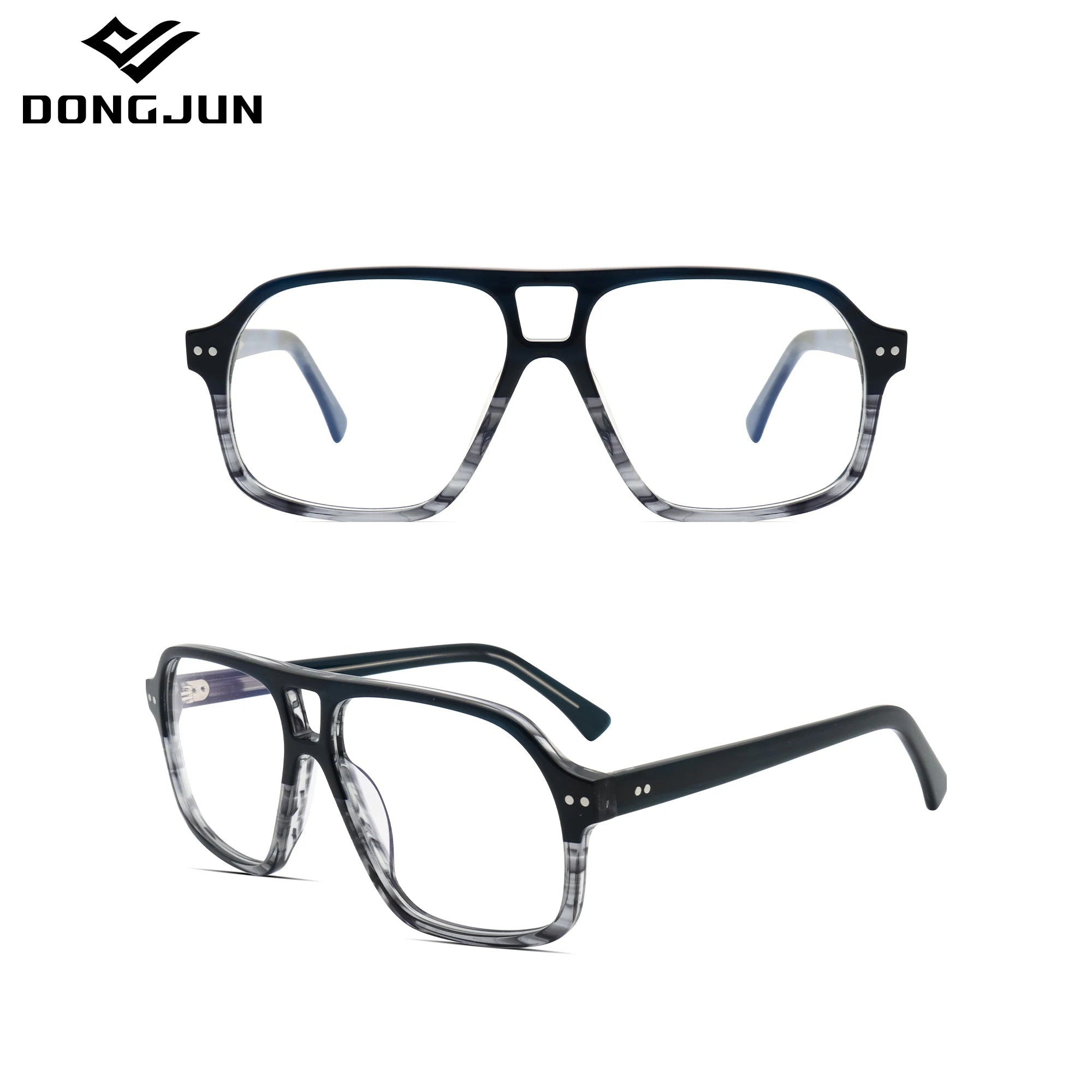 Famous Brand Designer Unisex Round Large Eyeglasses Frames for Sunglasses Clear Handmade Acetate Cellulose Optical Glasses