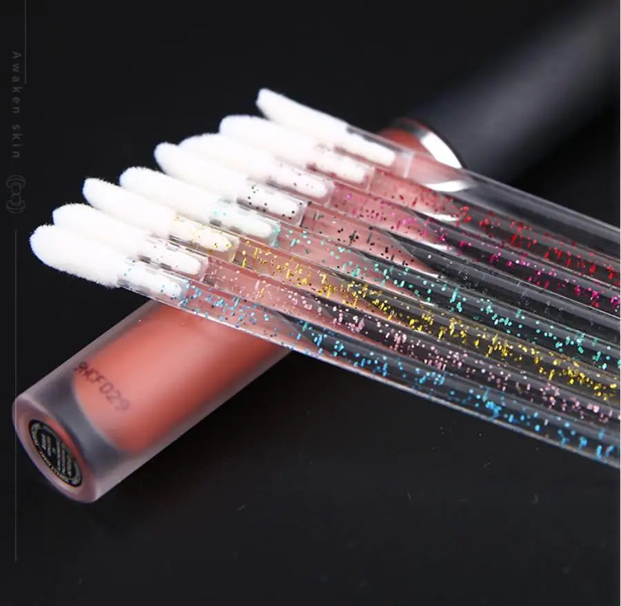 Wholesale High Quality Custom Labeling Disposable Lip Gloss Brush Applicator Spoolies Cotton Swab