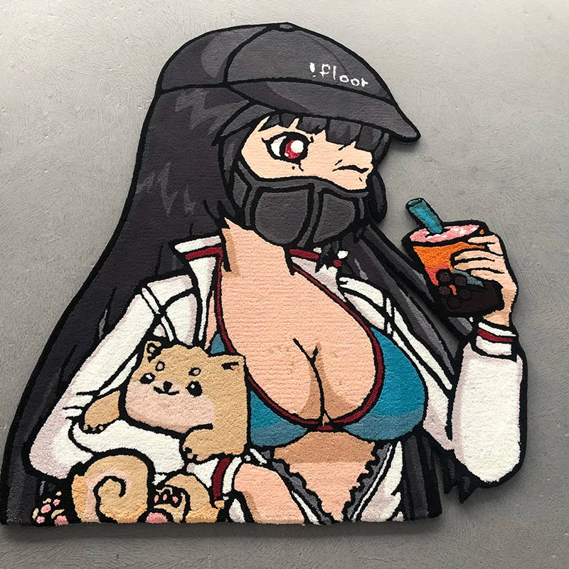 Living Room Large Custom Design Specific Custom Anime Character Cartoon Rug Irregular Hand Tufted Rugs