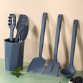 MANJIA Non Stick Long Handle Silicone Kitchen Utensil Set Food Grade Silicone Kitchen Utensils Pancake Shovels Spatula