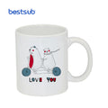 Wholesale Custom ES Coating 11oz Blanks Sublimation Printing White Cup Ceramic Photo Coffee Mugs