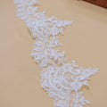 11CM Beautiful Embroidery Cord Beige Wedding Lace Trim Bridal for Dresses LT2376B
