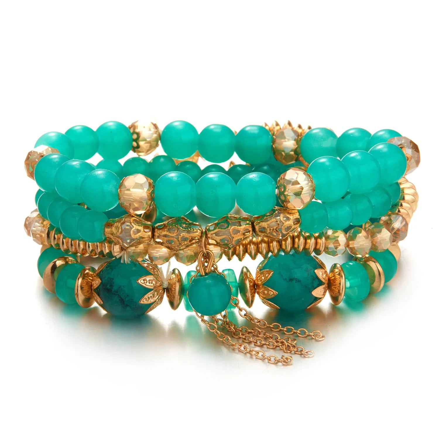 SC New Style Fashion Bohemian Bracelet Vintage Statement Bracelet Trendy Multilayer Beaded Bracelet for Women