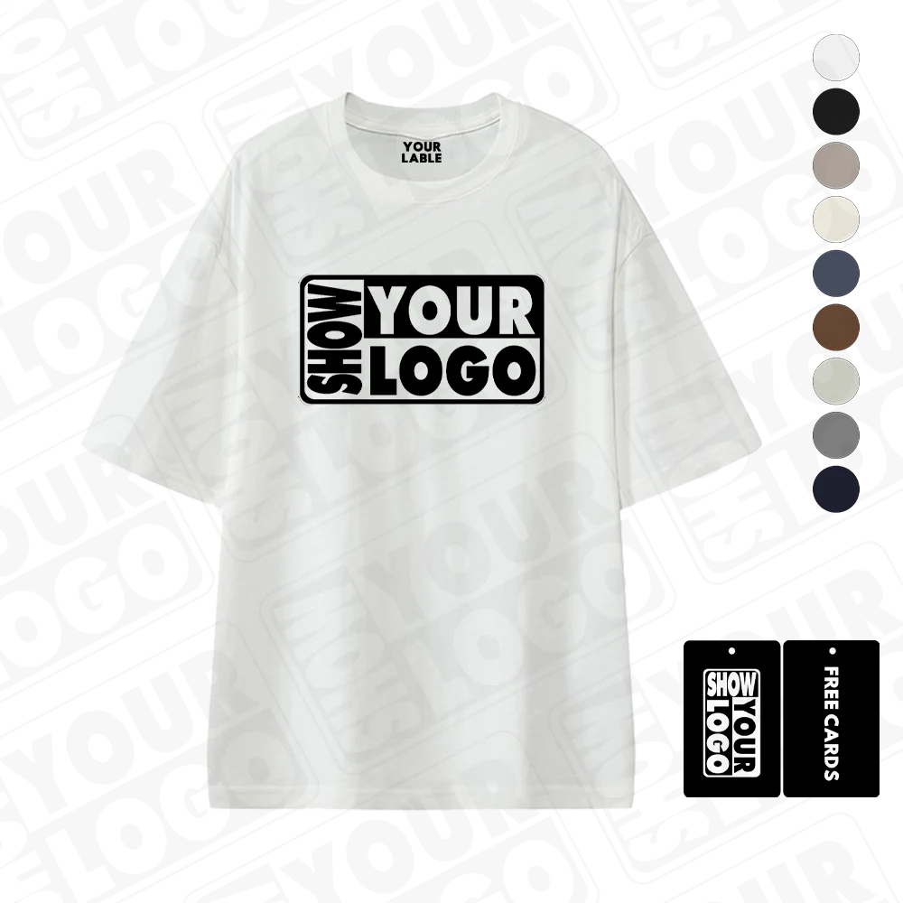 CB073-YPHD27 High Quality 270gsm 100% Cotton Heavy Weight Thick Oversized Jersey Eco-Friendly Custom Print Drop Shoulder