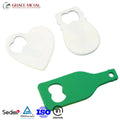 Personalized Souvenir  Heart Shape Custom Bottle Opener Printed Laser Engraved Logo Card Bottle Opener