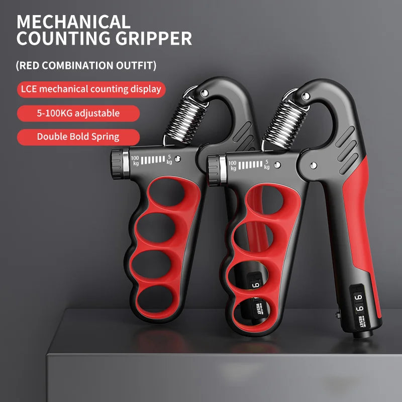 Wholesale New Adjustable 5-100KGS Resistance Hand Grip Strength Hand Training for Workout