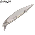 NEWMAJOR 11cm 11g Sinking Unpainted Minnow Hot Foiled Jerk Bait Bodies Artificial Bass Lure Blanks River Fishing