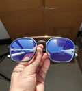 Fashion Sunglasses Large Frame Eyeglasses Retro Metal Hinge UV400 Anti Blue Light High-quality Diamond Face Shape Unisex