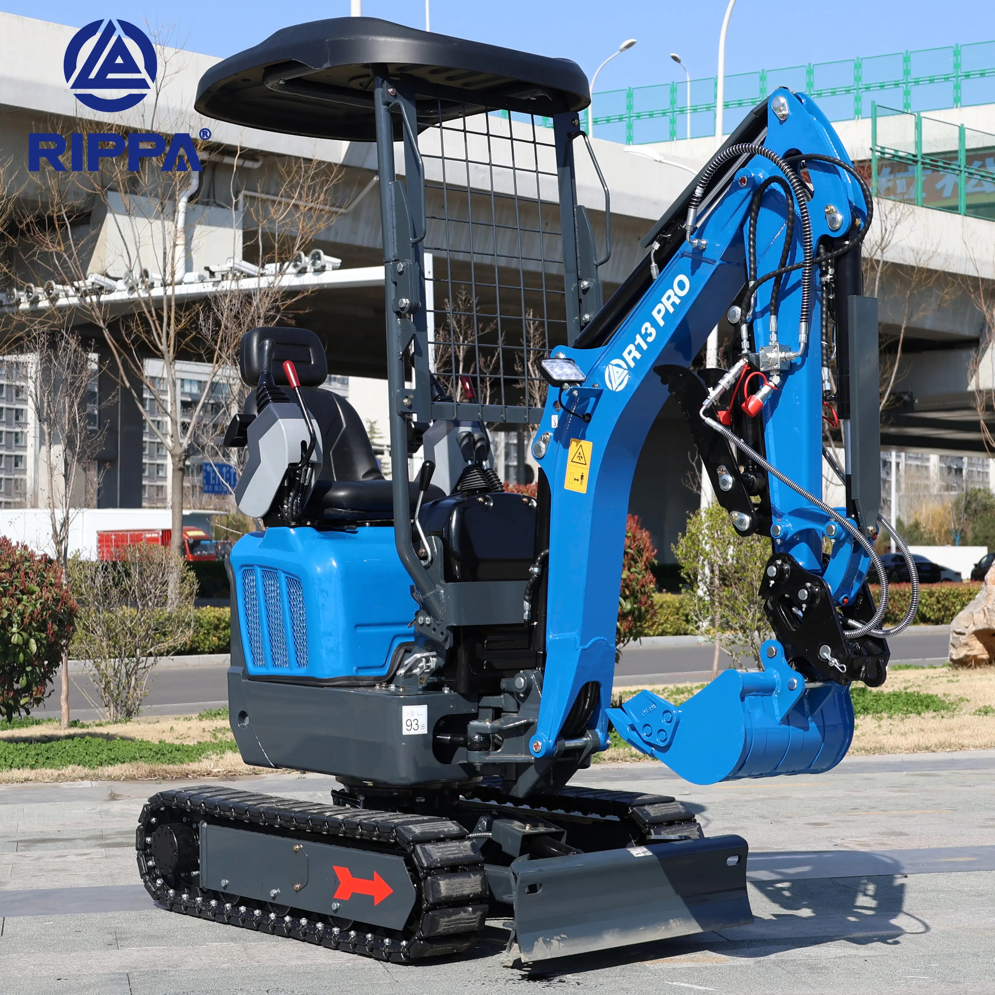 RIPPA 1 Ton Hydraulic Mini Crawler Excavator 1.3ton Micro Digger EPA/CE Cheap Price Small Mini Excavator for Sale