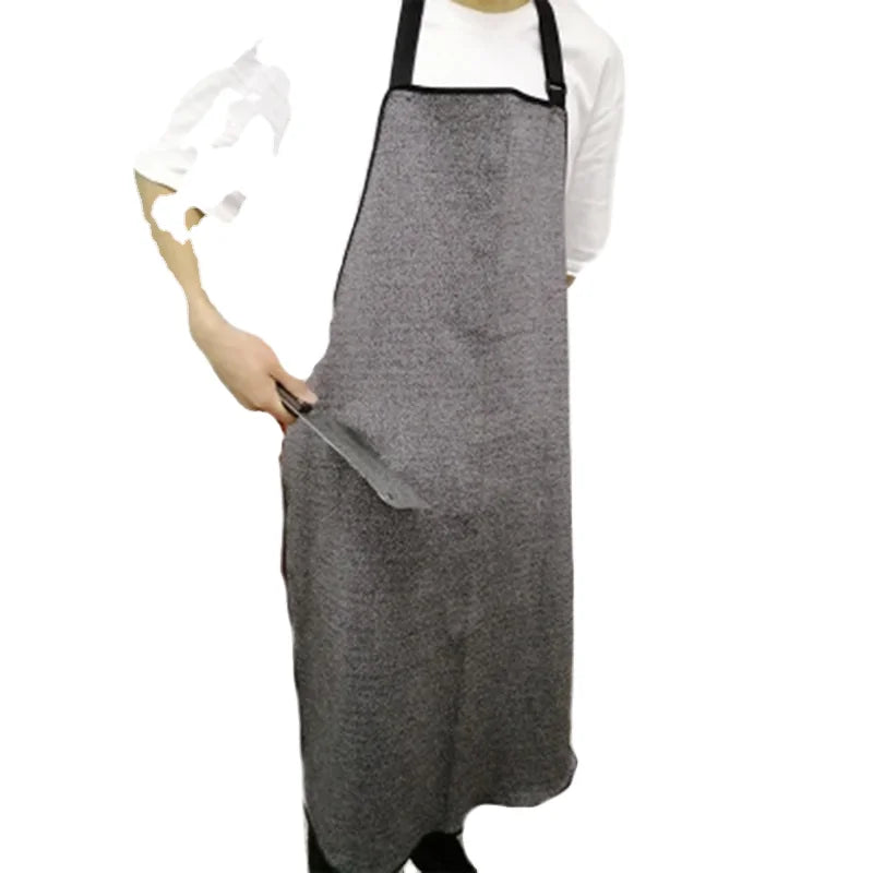 Level 5 Cut-Resistant Anti-Cut HHPE Material Sleeveless Bib Apron Cleaning Glass Slaughter House Equipment Food Cutting Safety MegaBDM