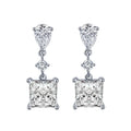 MSE-697 IGI 18K Solid Gold 1.5CT D VVS2 with Classic Design for Anniversaries Earring Princess Cut Lab Grown Diamond Ring