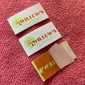 Clean Border Adhesive Backing Clothing LabelBacking Iron on Woven Label for Skirt