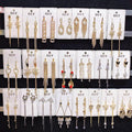 Wholesale Fashion Mixed Style Crystal Heart Shape Letter Long Earring
