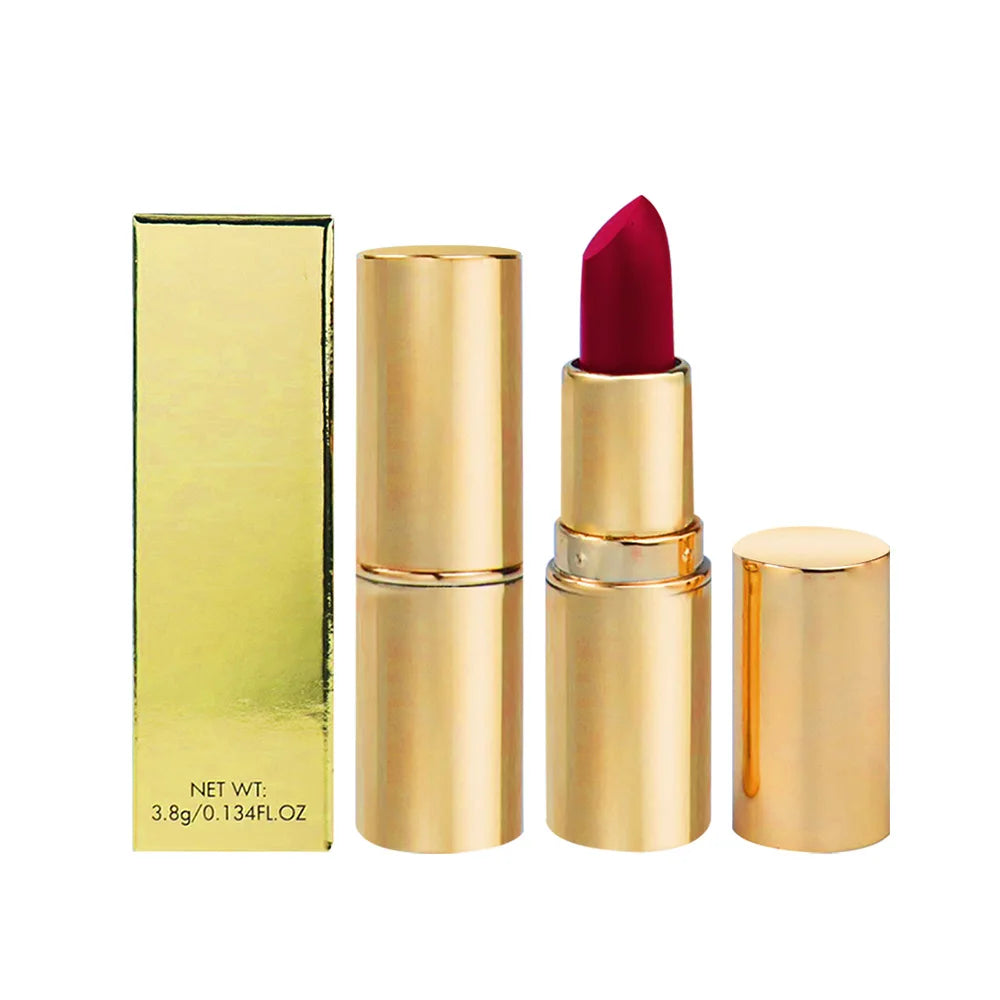 Women's Fashion Lipstick Vegan Lip Gloss Nude Lipstick Tubes Beauty Products with Private Label Permanent Labial Application