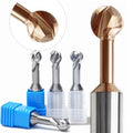 T-shaped AlTin Carbide 2 Flutes 10mm 55HRC Lollipop End Milling Cutter CNC Metal 3D Ball Slot for OEM Face Mill