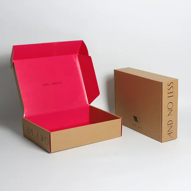 Eco-friendly Custom Boxes With logo Packaging Carton Clothes Kraft Paper Cardboard Mailer Shipping Boxes