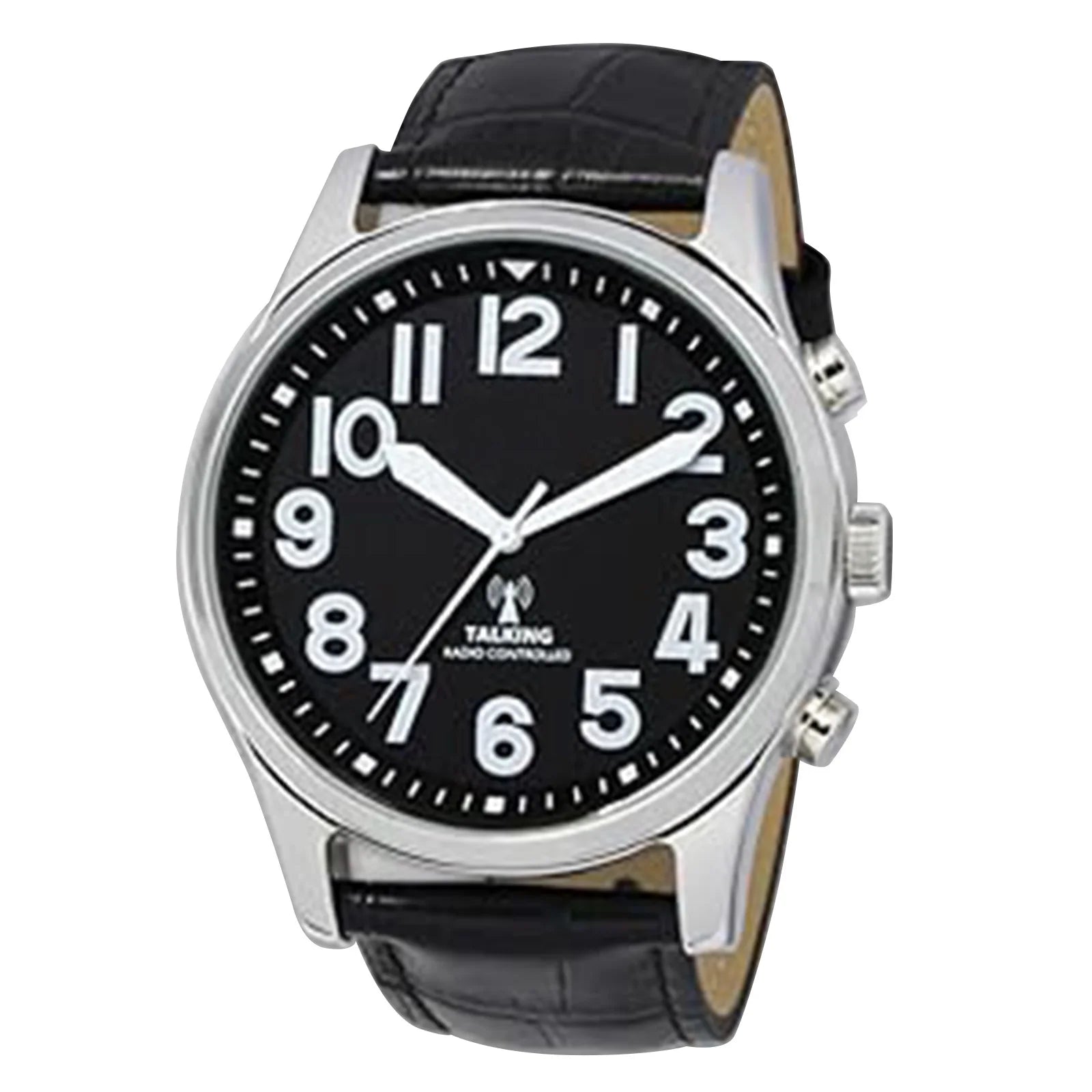 English Atomic Jumbo Size (43mm /1.75in) Talking Watch With Loud Alarm Clock for Visually Impaired Elderly or Blind