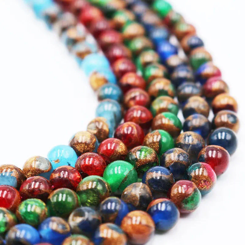 Natural Loose Stone Beads Round String Gemstone Perles 6mm 8mm 10mm Colorful Jaspers for DIY Jewelry Making