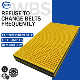 Factory Price Polyurethane Rubber Vibrating Screen Mesh Polyurethane Screen Panel