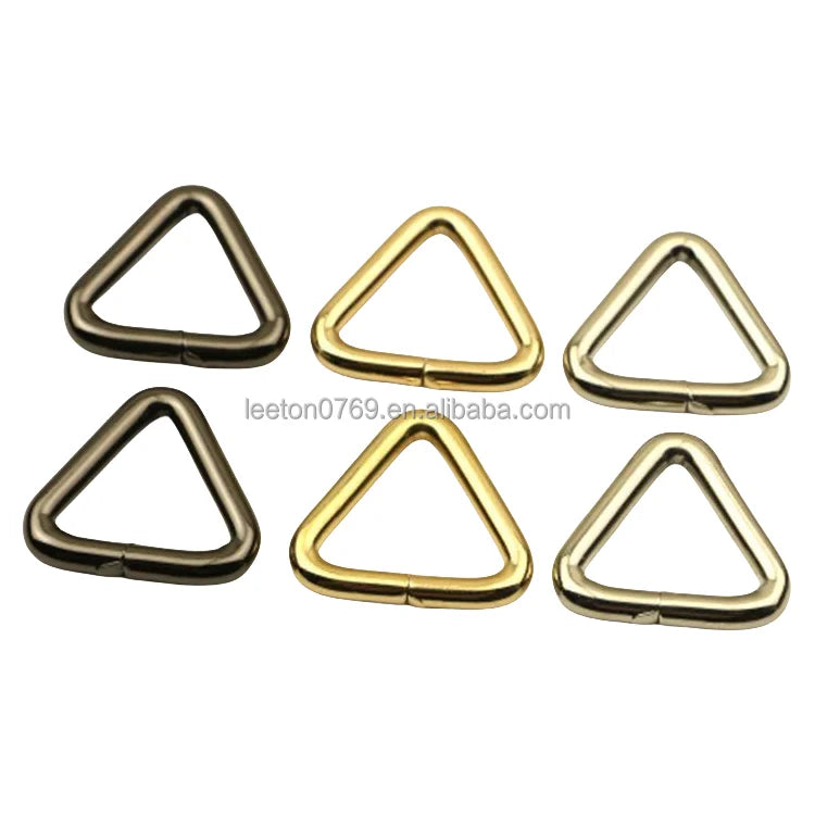 Stock Supply 0.75 Inch 19 mm 3 Colors Metal Triangle Bag Buckle