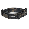 Personalized Heavy Duty Dog Collar Small Medium and Large Dogs American Flag Nylon with Alloy Ribbons Decoration