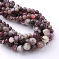 Wholesale Tourmaline Pink Gemstone Beads Loose Bulk Plum Tourmaline for DIY Bracelet Necklace Jewelry Making Wholesale