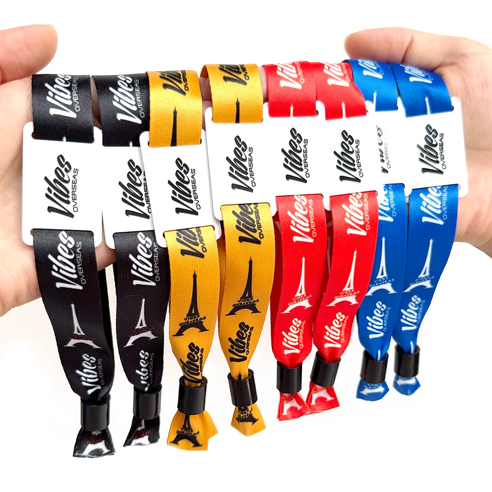 RFID FM1108 Wristband Customized Logo Printing Event Party Activity Festival Wristband Fabric Access Control